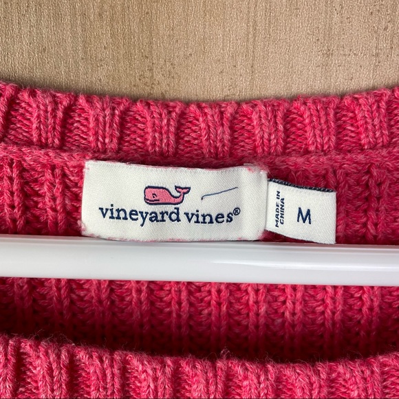 Vineyard Vines Coral Sweater Size Medium - Picture 4 of 8